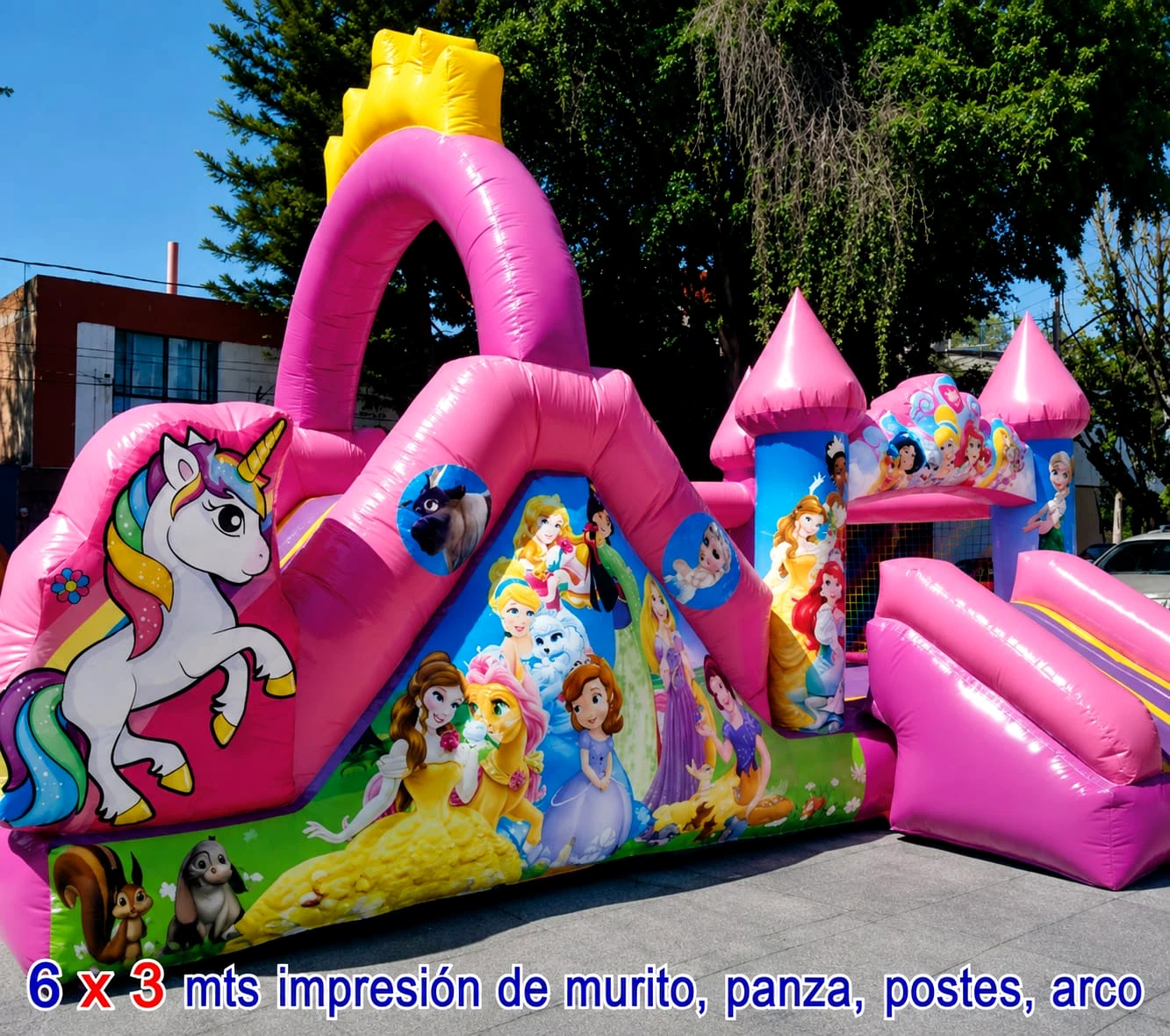 Cubo Escalador Princesas y Unicornio próximo inflable Party Center